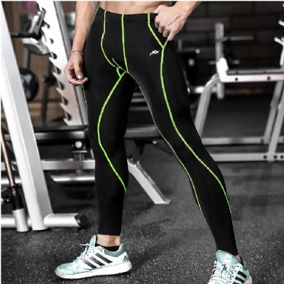 MEN'S GYM LEGGINGS SPORT LONG PANTS FITNESS TROUSERS TRAINING LEGGING