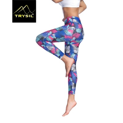 WOMEN ACTIVE TRAINNING PANTS PRINTTING TIGHTS YOGA LEGGING